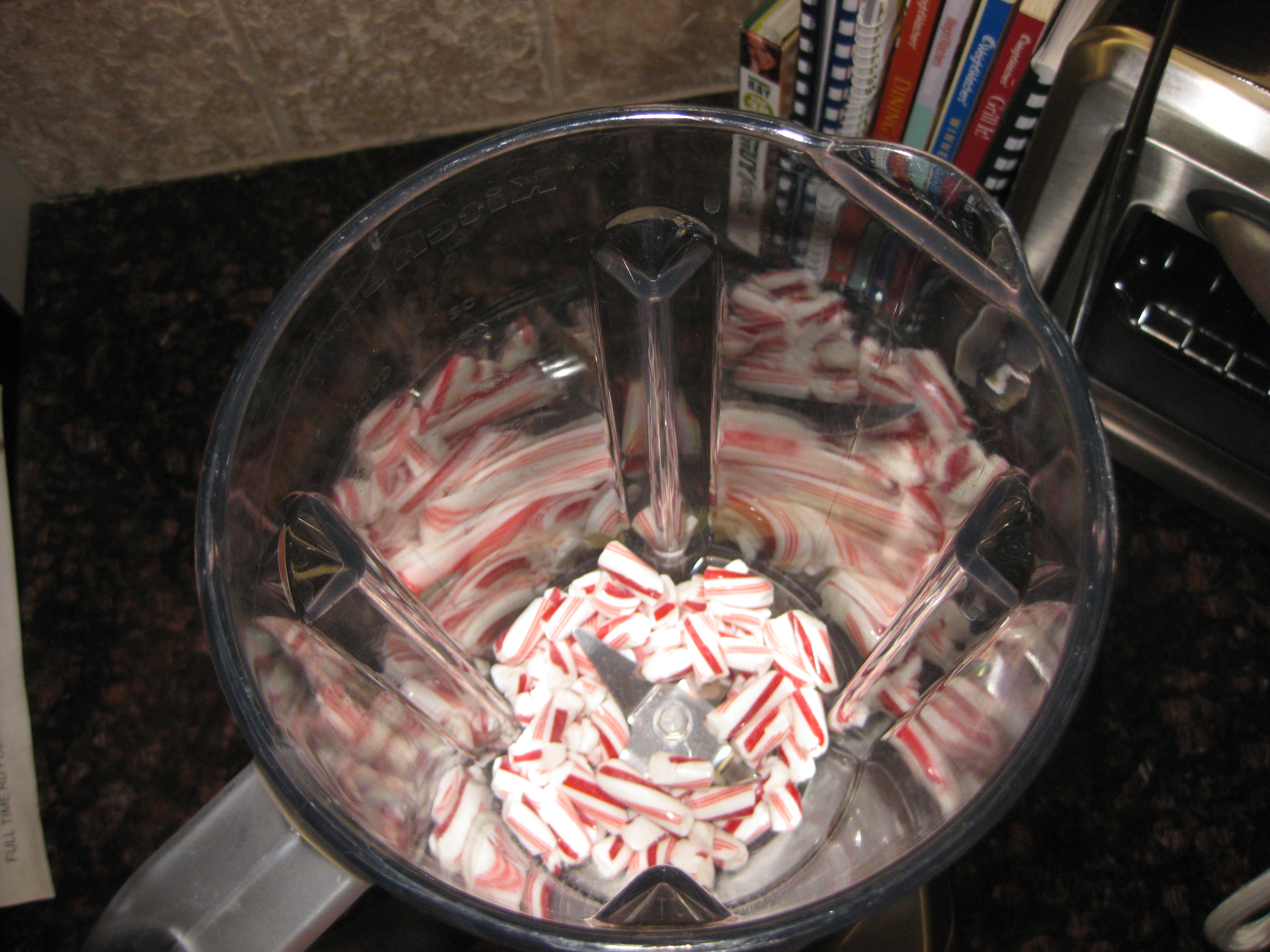 IMG_1661 candy canes into the blender...